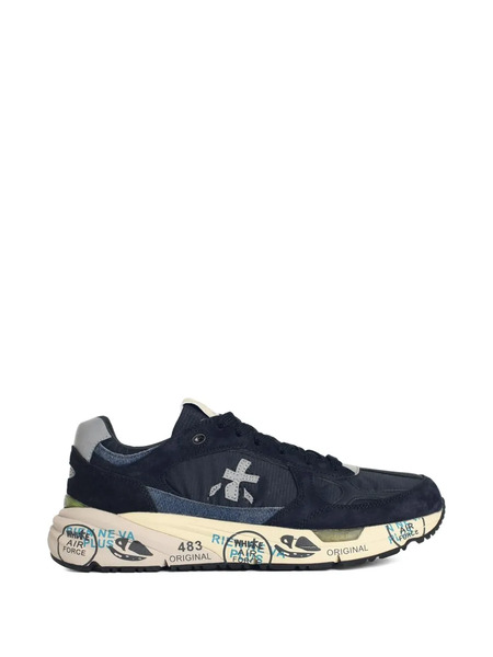  Premiata Mase Logo-patch Sneakers - Neutrals 