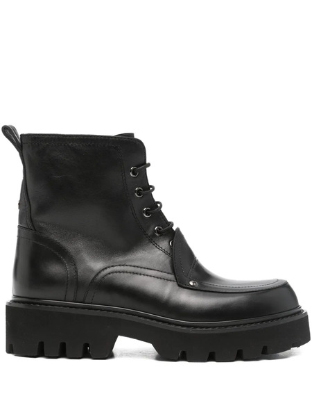  Premiata 45mm Lace-up Ankle Boots - Black 