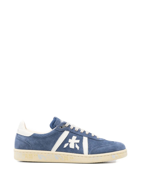  Premiata Perforated Logo Sneakers - Blue 