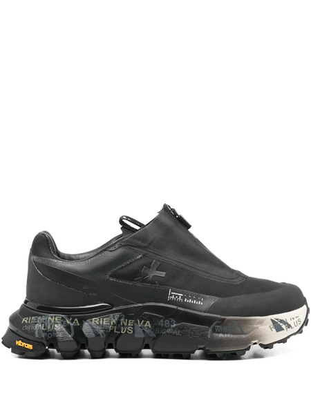  Premiata Sciliar Zip-detail Sneakers - Black 