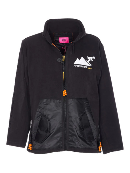  Pret A Surf Zip-up Turtleneck Jacket - Black 