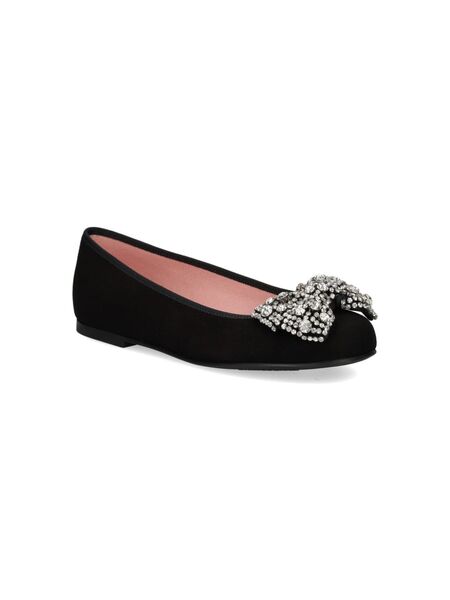  Pretty Ballerinas Bow-detailing Ballerinas - Black 