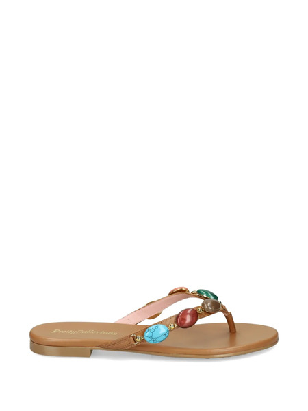  Pretty Ballerinas Jewel-strap Sandals - Neutrals 