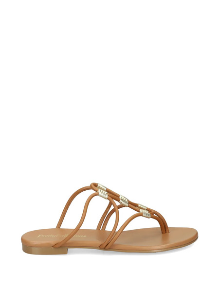  Pretty Ballerinas Judy Leather Sandals - Neutrals 