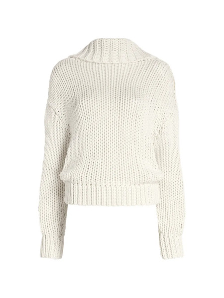  Proenza Schouler Alexandra Draped Sweater - Neutrals 