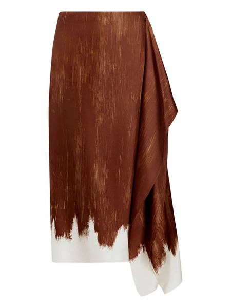  Proenza Schouler Amery Midi Skirt - Brown 