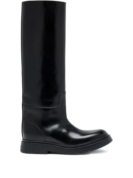  Proenza Schouler Bank Leather Boots - Black 