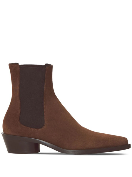  Proenza Schouler Bronco Suede Chelsea Boots - Brown 