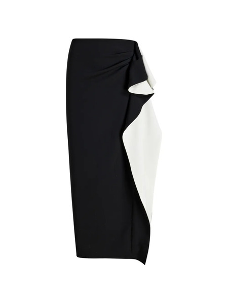  Proenza Schouler Cella Ruffled Maxi Skirt - Black 