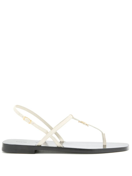  Proenza Schouler Cross-strap Flat Sandals - White 