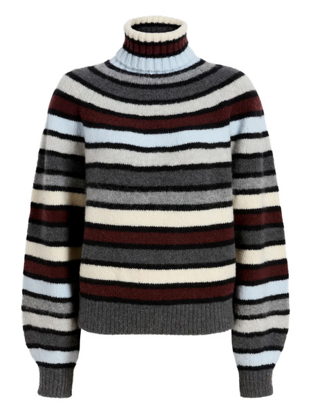  Proenza Schouler Danea Striped Roll-neck Sweater - Neutrals 