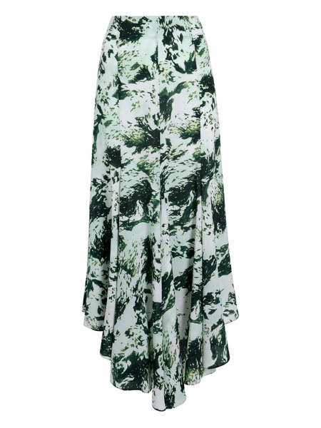  Proenza Schouler Joelle Printed Midi Skirt - Green 