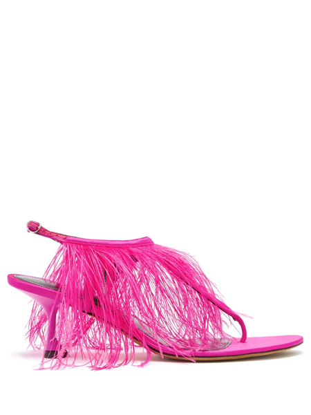  Proenza Schouler 60mm Tee Sandals - Pink 