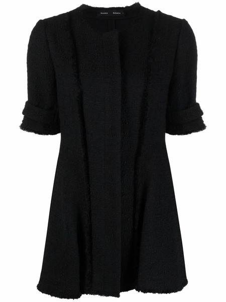  Proenza Schouler Raw Edge Tweed Jacket - Black 