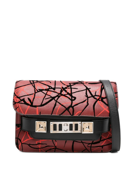  Proenza Schouler Scribble-print Clasp Shoulder Bag - Red 