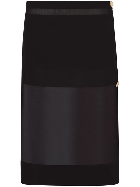  Proenza Schouler Semi-sheer Chiffon Skirt - Black 