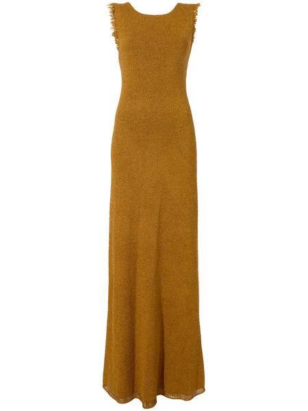  Proenza Schouler Silvia Open-back Bouclé Dress - Brown 
