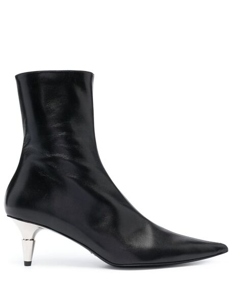  Proenza Schouler Spike Pointed-toe Ankle Boots - Black 