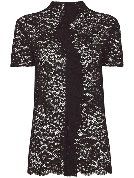  Proenza Schouler Stretch Lace Top - Black 