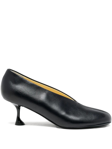  Proenza Schouler Tee Leather Pumps - Black 