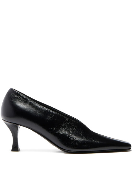  Proenza Schouler Trap Square-toe Pumps - Black 