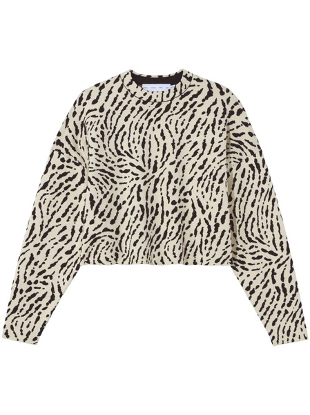  Proenza Schouler White Label Animal-pattern Jacquard Jumper - Neutrals 