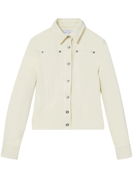  Proenza Schouler White Label Buttoned Panelled Denim Jacket - Neutrals 