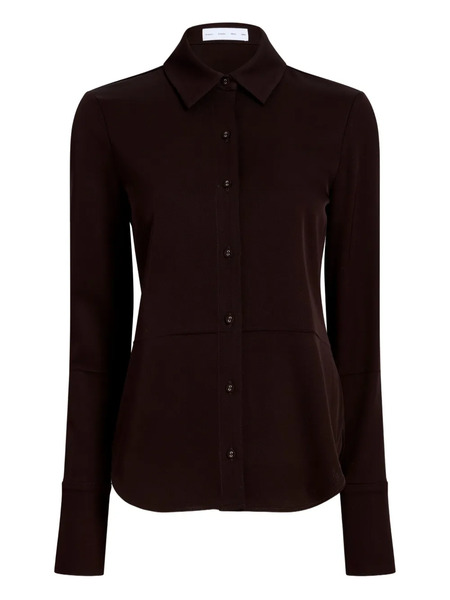  Proenza Schouler White Label Maddi Button-down Collared Shirt - Brown 