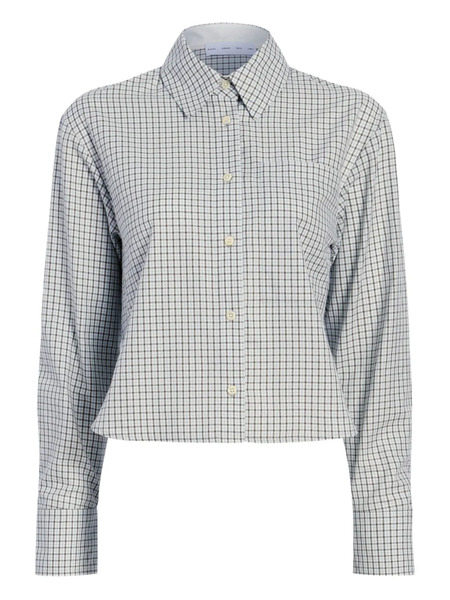  Proenza Schouler White Label Olive Check Shirt 
