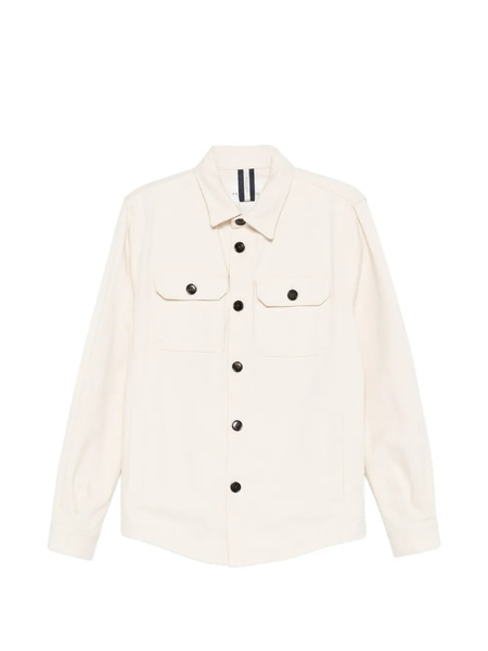  Profuomo Panelled Shirt Jacket - Neutrals 