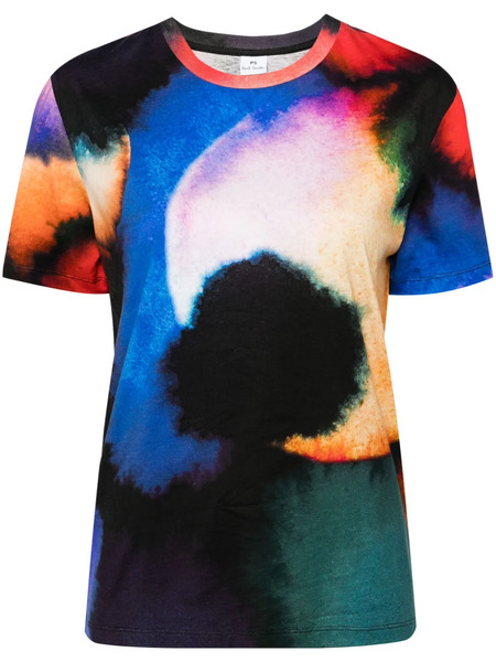  Ps Paul Smith Abstract-print Cotton T-shirt - Black 