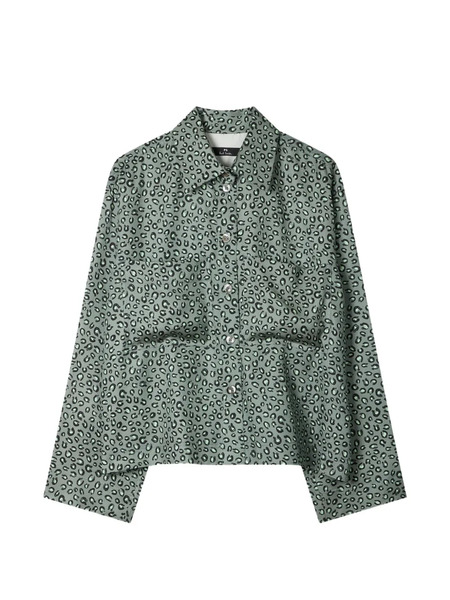  Ps Paul Smith Animal-print Shirt - Green 