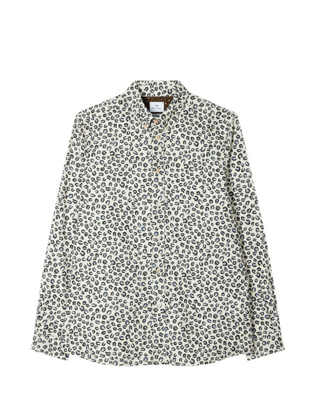  Ps Paul Smith Animal-print Shirt - Neutrals 