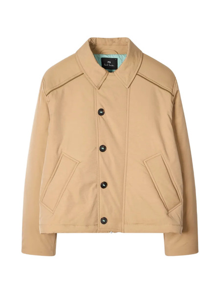  Ps Paul Smith Button Quilted Jacket - Neutrals 