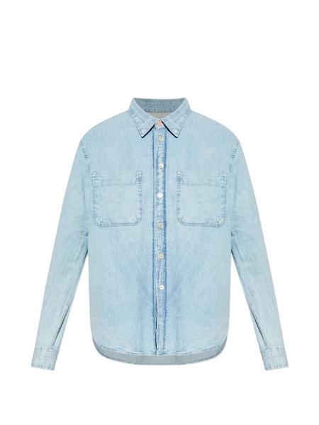  Ps Paul Smith Buttoned Pocket Denim Shirt - Blue 