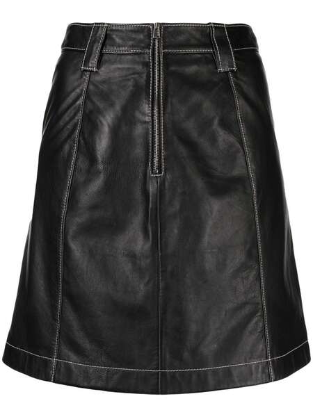  Ps Paul Smith Contrast-stitching Mini Skirt - Black 