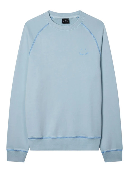  Ps Paul Smith Embroidered-logo Sweatshirt - Blue 