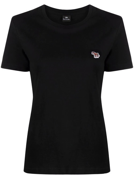  Ps Paul Smith Embroidered Zebra-logo T-shirt - Black 