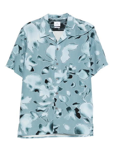  Ps Paul Smith Floral-print Shirt - Blue 