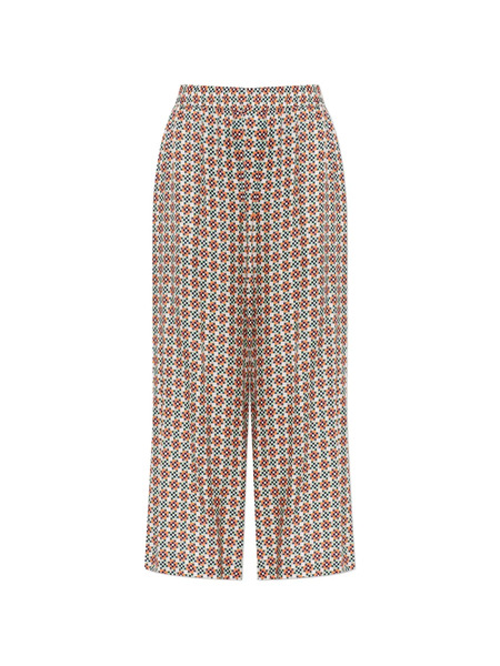  Ps Paul Smith Geometric-print Trousers - Neutrals 