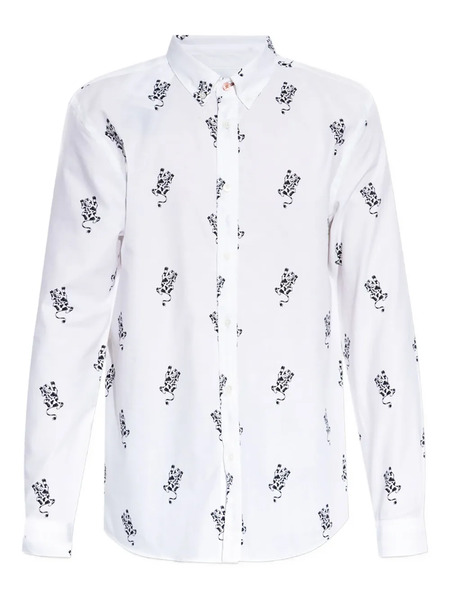  Ps Paul Smith Graphic-print Shirt - White 