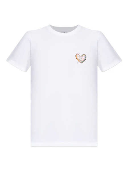  Ps Paul Smith Heart-embroidered T-shirt - White 