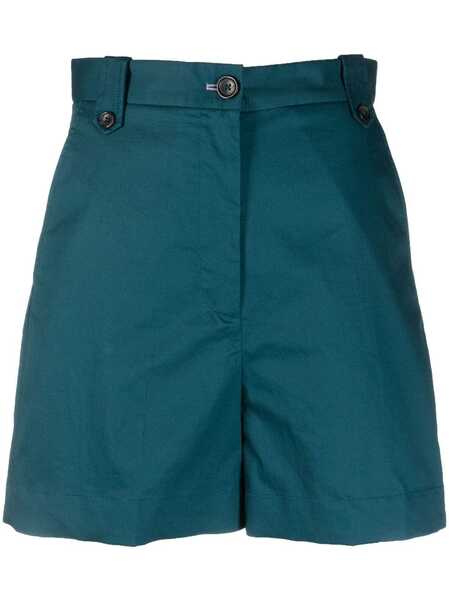  Ps Paul Smith Hight-waist Mini Shorts - Blue 