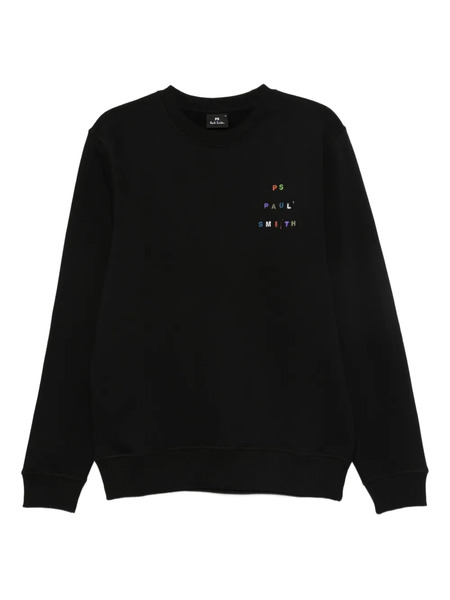  Ps Paul Smith Logo-embroidered Sweatshirt - Black 
