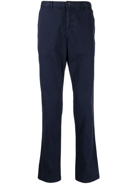  Ps Paul Smith Logo-patch Twill Chinos - Blue 