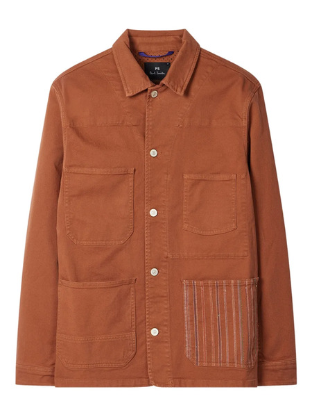  Ps Paul Smith Multi-pocket Panelled Jacket - Orange 