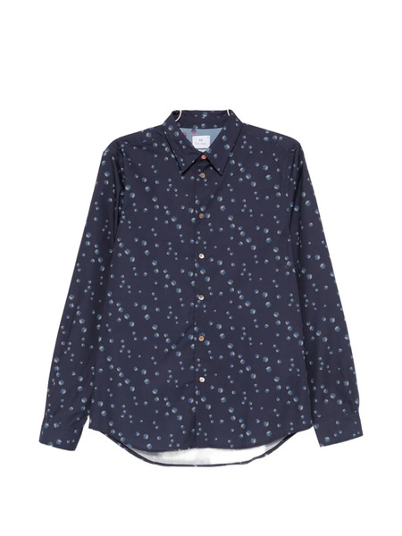  Ps Paul Smith Patterned Shirt - Blue 