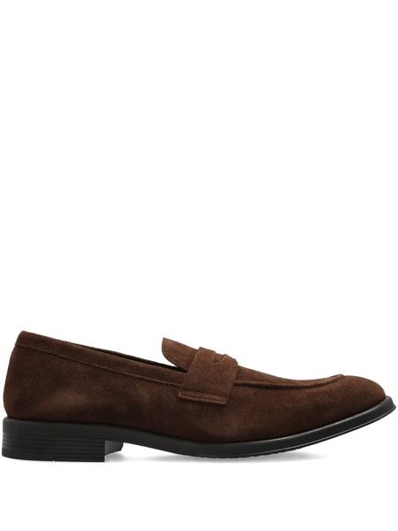  Ps Paul Smith Penny-strap Suede Loafers - Brown 