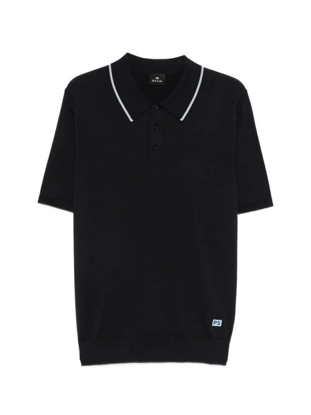  Ps Paul Smith Piped-trim Polo Shirt - Blue 