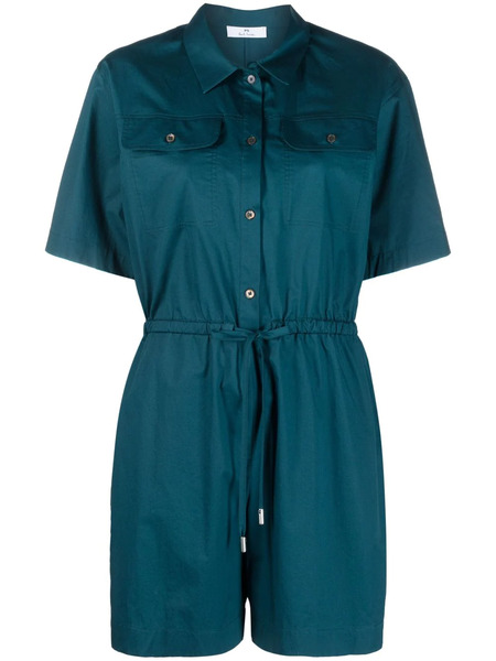 Ps Paul Smith Pocket Short-sleeve Playsuit - Blue 